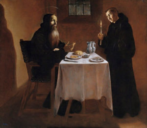 La cena di S. Benedetto - Madrid museo del Prado, cat. n. P02600.