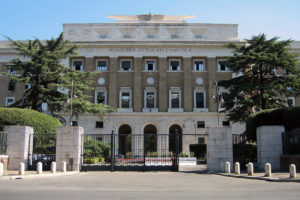 Palazzo dell’Aeronautica in una foto d’epoca.