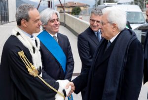 2019: il presidente Sergio Mattarella inaugura l’Anno accademico dell’Università di Cassino e del Lazio meridionale.