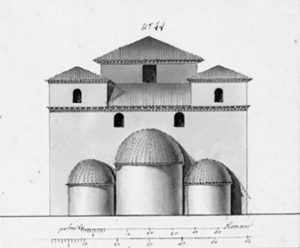 Tavola probabilmente eseguita nel 1781, da anonimo, per conto del Serraux D’Agincourt al fine di inserirla nella sua Historie d’Art. Fu, quindi, eseguita prima dei danni arrecati dall’invasione francese che lasciò la Chiesa in condizioni deplorevoli.