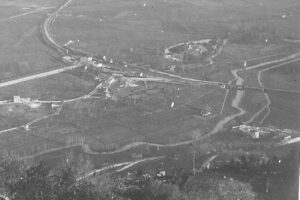 Panoramica della zona in una foto del 1890.